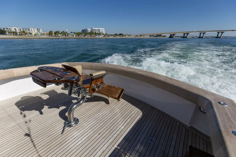 Slide: The Image of 2008 60 Hatteras Blacksmith Stern Deck - 5743696