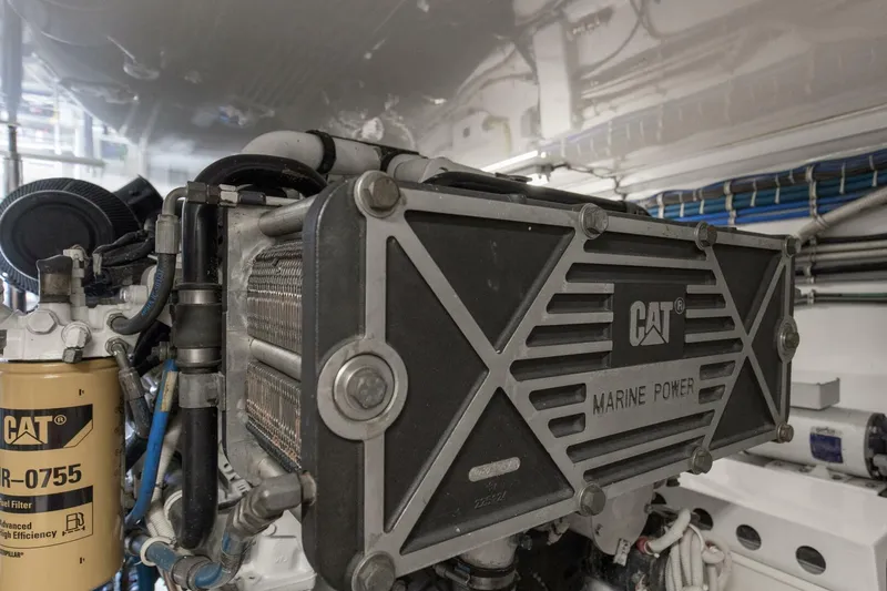 Slide: The Image of 2008 60 Hatteras Blacksmith Engine Room (1) - 5743702