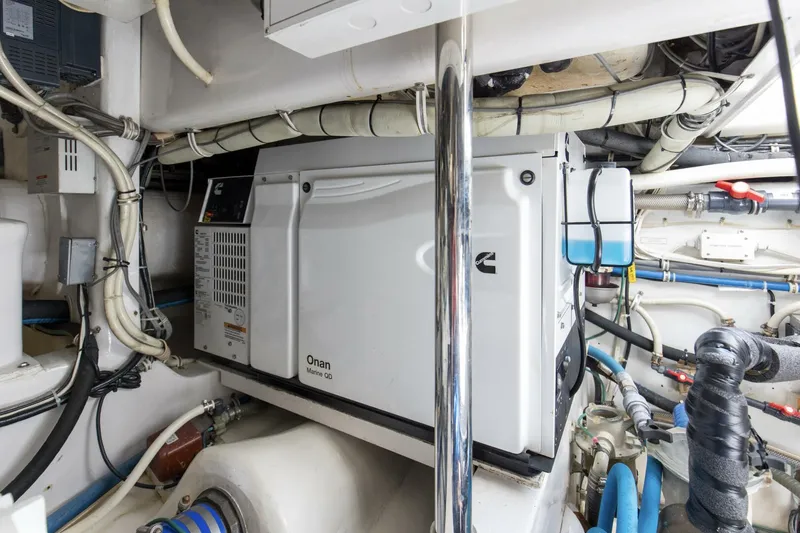 Slide: The Image of 2008 60 Hatteras Blacksmith Engine Room (6) - 5743707