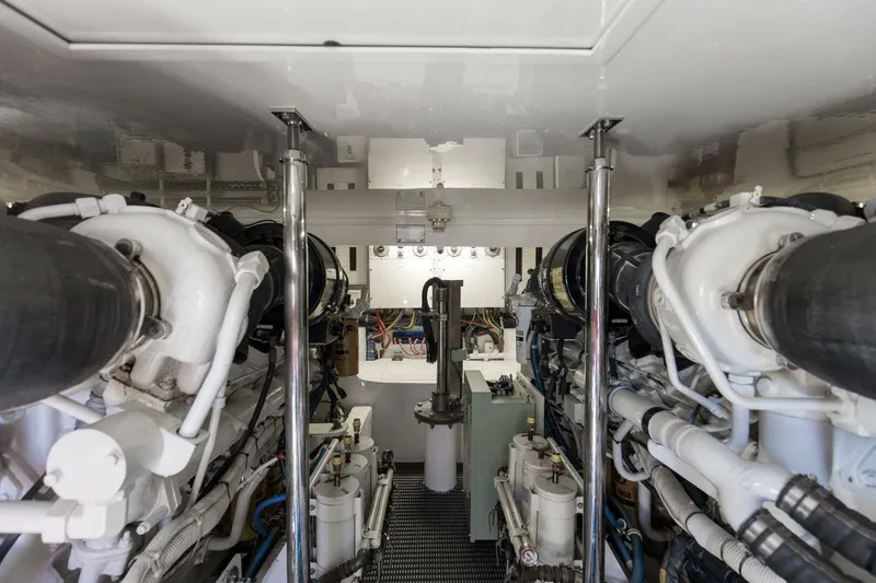 Slide: The Image of 2008 60 Hatteras Blacksmith Engine Room - 5743708