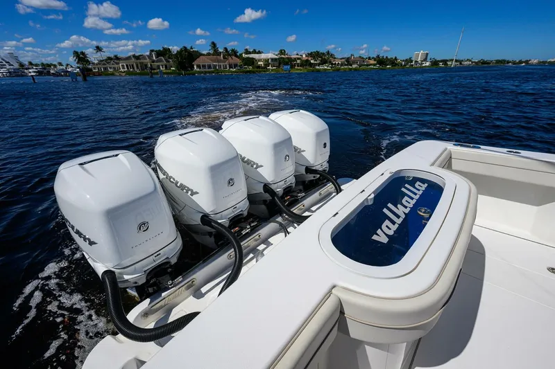 Slide: The Image of Quad Mercury Outboard Engines  2022 Valhalla V41 Center Console MISS ALLIED - 5747309