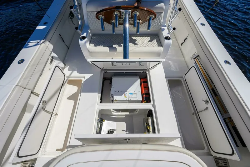 Slide: The Image of Cockpit Storage Compartment 2022 Valhalla V41 Center Console MISS ALLIED - 7679738