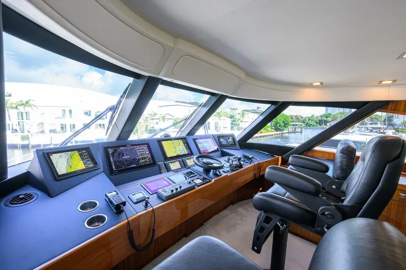 Slide: The Image of Viking 72 - Corintios - Interior Flybridge 2018 Viking Enclosed Bridge - Corintios - 5755896