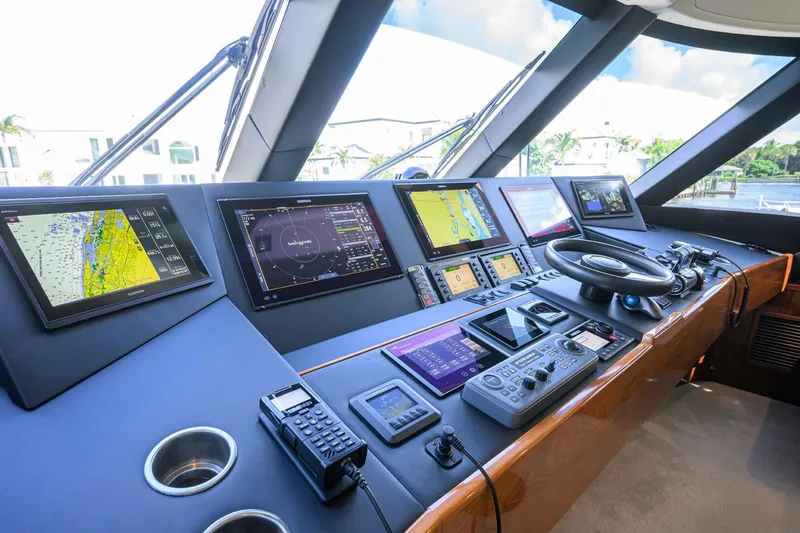 Slide: The Image of Viking 72 - Corintios - Interior Flybridge 2018 Viking Enclosed Bridge - Corintios - 5755899