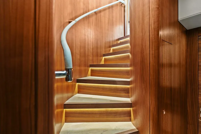 Slide: The Image of 2021 Sirena 64- DESTIN-E- Companionway Stairs - 5753455
