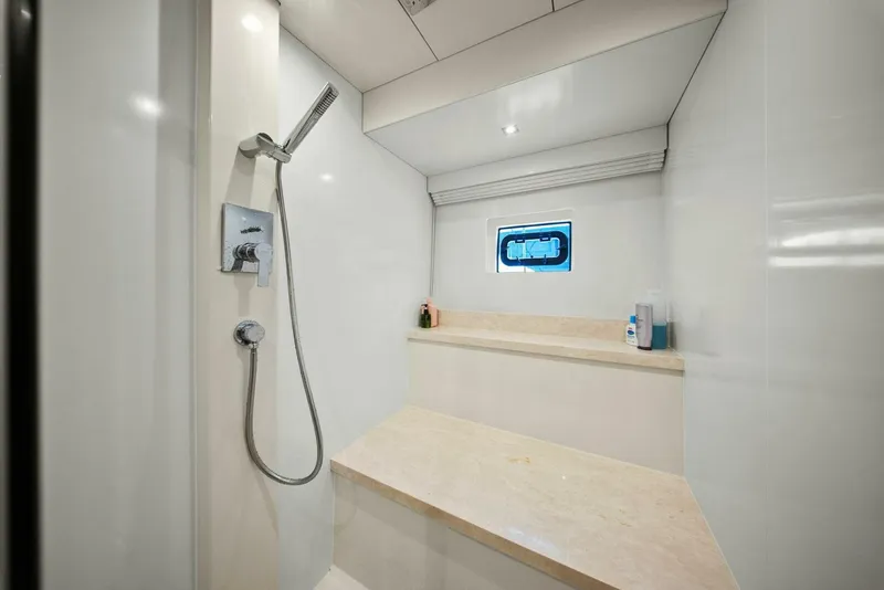 Slide: The Image of 2021 Sirena 64- DESTIN-E- Master Stateroom Head - 5753463