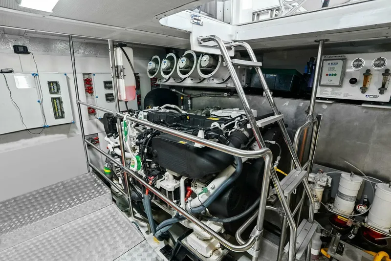 Slide: The Image of 2021 Sirena 64- DESTIN-E- Engine Room - 5753435