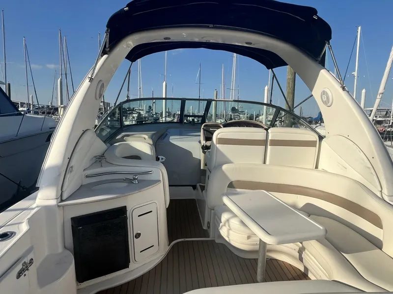 Slide: The Image of 2005 Sea Ray 320 Sundancer Cockpit Upholstery replaced in 2025 - 5785408
