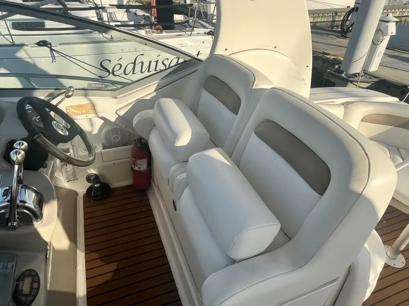 Slide: The Image of 2005 Sea Ray 320 Sundancer Cockpit Upholstery replaced in 2025 - 5785412
