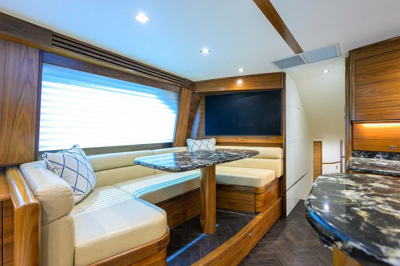 Slide: The Image of 2023 Viking 64 Convertible - Dinette 2023 Viking 64 Convertible Iron Bird - 5755603