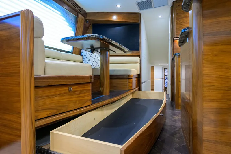 Slide: The Image of 2023 Viking 64 Convertible - Dinette 2023 Viking 64 Convertible Iron Bird - 5755605