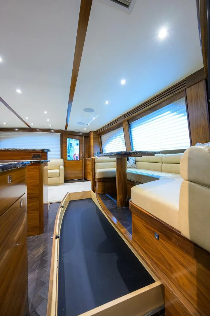 Slide: The Image of 2023 Viking 64 Convertible - Dinette 2023 Viking 64 Convertible Iron Bird - 5755606