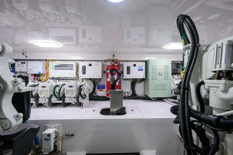 Slide: The Image of 2023 Viking 64 Convertible - Engine Room 2023 Viking 64 Convertible Iron Bird - 5756382