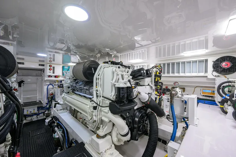 Slide: The Image of 2023 Viking 64 Convertible - Engine Room 2023 Viking 64 Convertible Iron Bird - 5756384