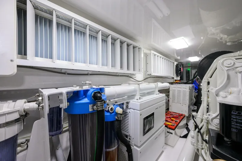 Slide: The Image of 2023 Viking 64 Convertible - Engine Room 2023 Viking 64 Convertible Iron Bird - 5756386