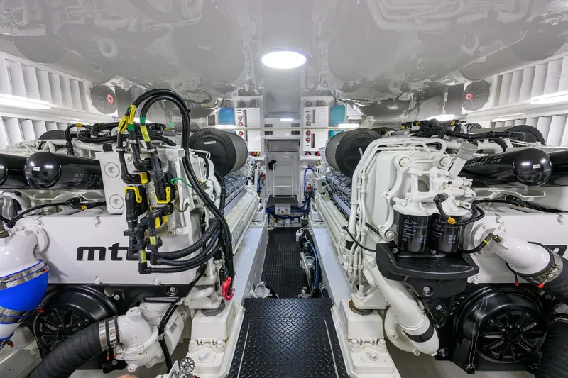 Slide: The Image of 2023 Viking 64 Convertible - Engine Room 2023 Viking 64 Convertible Iron Bird - 5756387