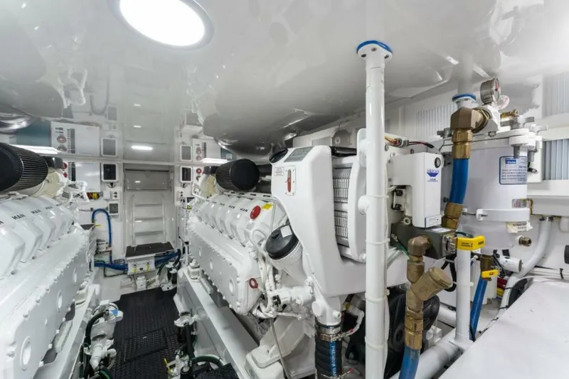 Slide: The Image of 2021 Viking 54 Convertible HAMMERHEADS Engine Room - 5755728