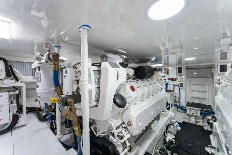 Slide: The Image of 2021 Viking 54 Convertible HAMMERHEADS Engine Room - 5755729