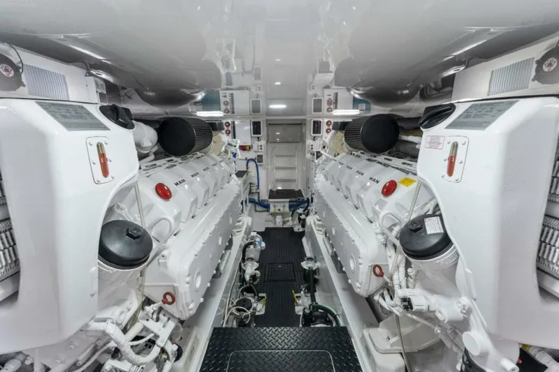 Slide: The Image of 2021 Viking 54 Convertible HAMMERHEADS Engine Room - 5755730