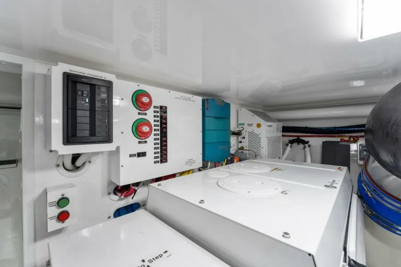 Slide: The Image of 2021 Viking 54 Convertible HAMMERHEADS Engine Room - 5755733