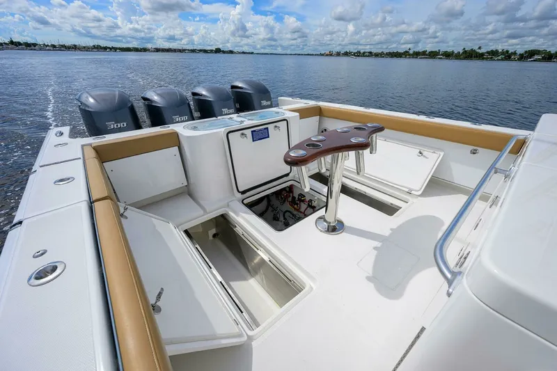 Slide: The Image of 2018 Buddy Davis 42 Center Console - Cockpit 2018 Buddy Davis 42 Center Console - Tales N Ales - 7653738