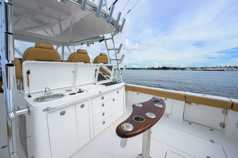 Slide: The Image of 2018 Buddy Davis 42 Center Console - Cockpit 2018 Buddy Davis 42 Center Console - Tales N Ales - 7653734