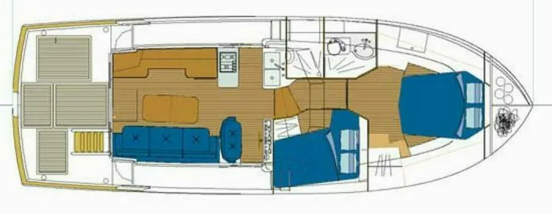 Slide: The Image of Beneteau Swift Trawler 42 Layout Drawing - 5757196