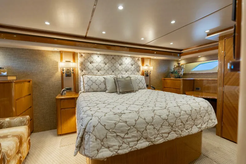 Slide: The Image of 2013 Viking 76 Convertible- REEL FIRE- Master Stateroom - 5763705