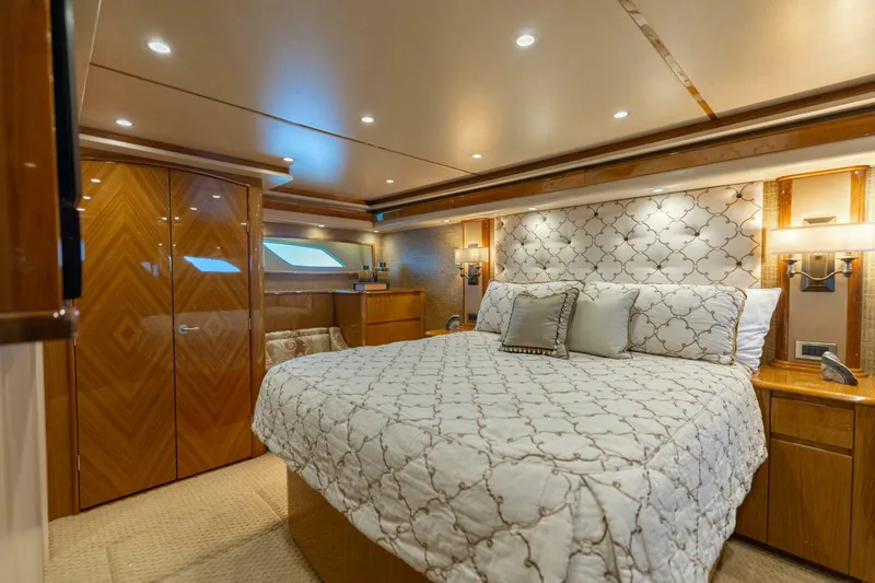 Slide: The Image of 2013 Viking 76 Convertible- REEL FIRE- Master Stateroom - 5763712