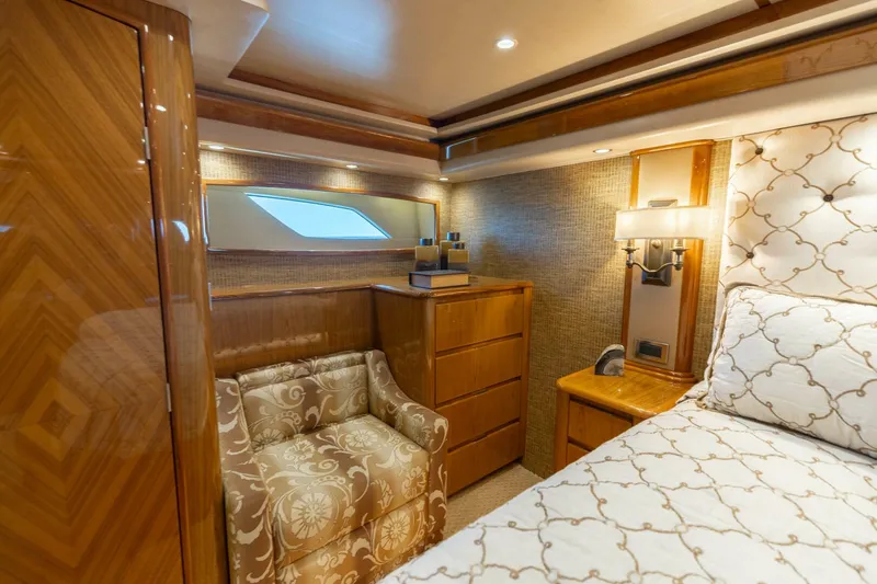Slide: The Image of 2013 Viking 76 Convertible- REEL FIRE- Master Stateroom - 5763709