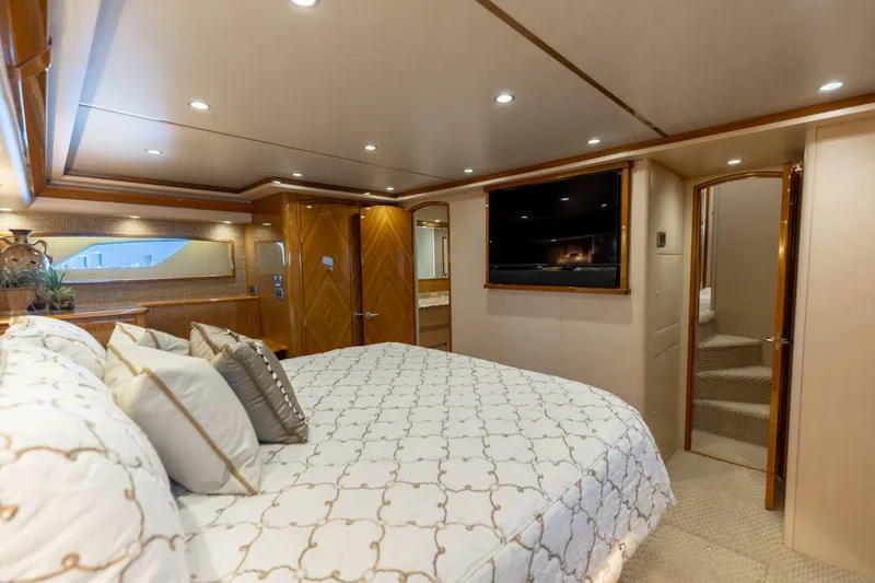Slide: The Image of 2013 Viking 76 Convertible- REEL FIRE- Master Stateroom - 5763706