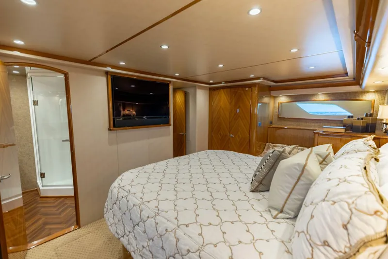 Slide: The Image of 2013 Viking 76 Convertible- REEL FIRE- Master Stateroom - 5763707