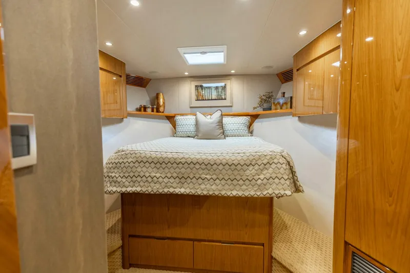 Slide: The Image of 2013 Viking 76 Convertible- REEL FIRE- Forward VIP Stateroom - 5763693