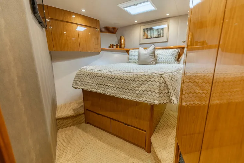 Slide: The Image of 2013 Viking 76 Convertible- REEL FIRE- Forward VIP Stateroom - 5763694