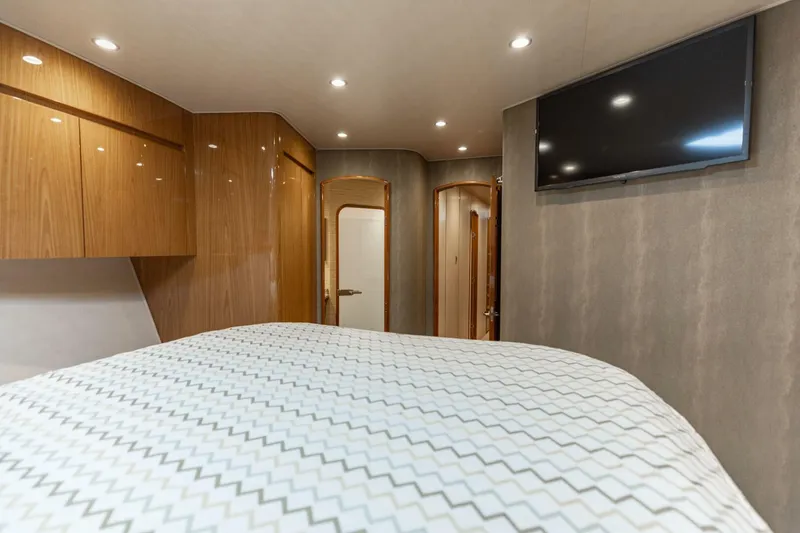 Slide: The Image of 2013 Viking 76 Convertible- REEL FIRE- Forward VIP Stateroom - 5763696