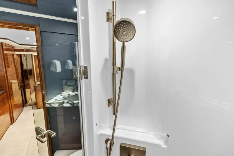 Slide: The Image of 2026 Viking 82 Convertible- TEAM HARVEY I- Master Stateroom Head - 5771103