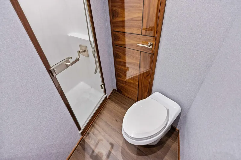 Slide: The Image of 2026 Viking 82 Convertible- TEAM HARVEY I- Forward Stateroom Head - 5771047