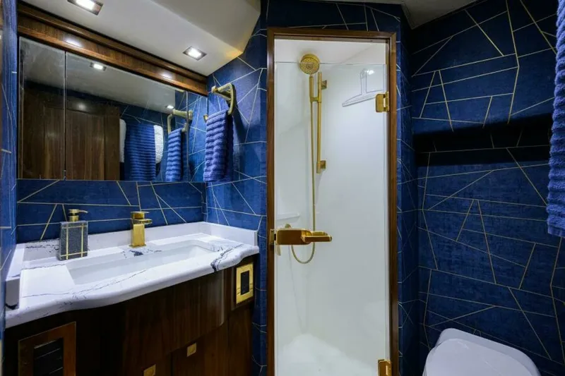 Slide: The Image of Viking 80 - KEMOSABE - Mid Starboard Head 2024 Viking 80 Convertible KEMOSABE - 7650468