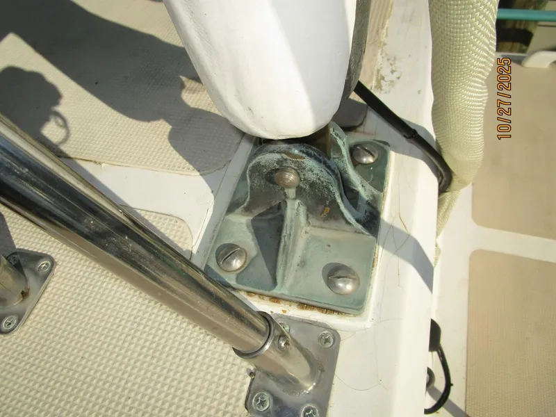 Slide: The Image of 38' Marine Trader mast base hinge - 5778062