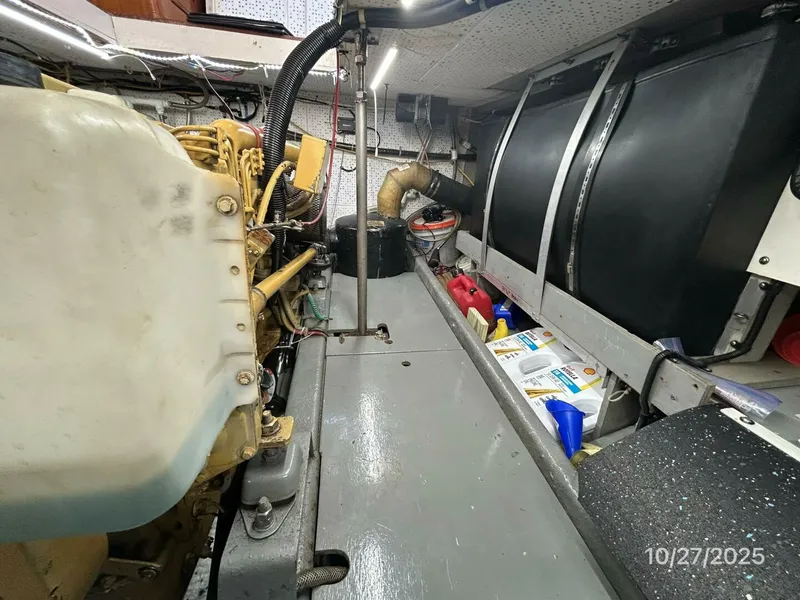 Slide: The Image of 38' Marine Trader engine room port aft - 5778030