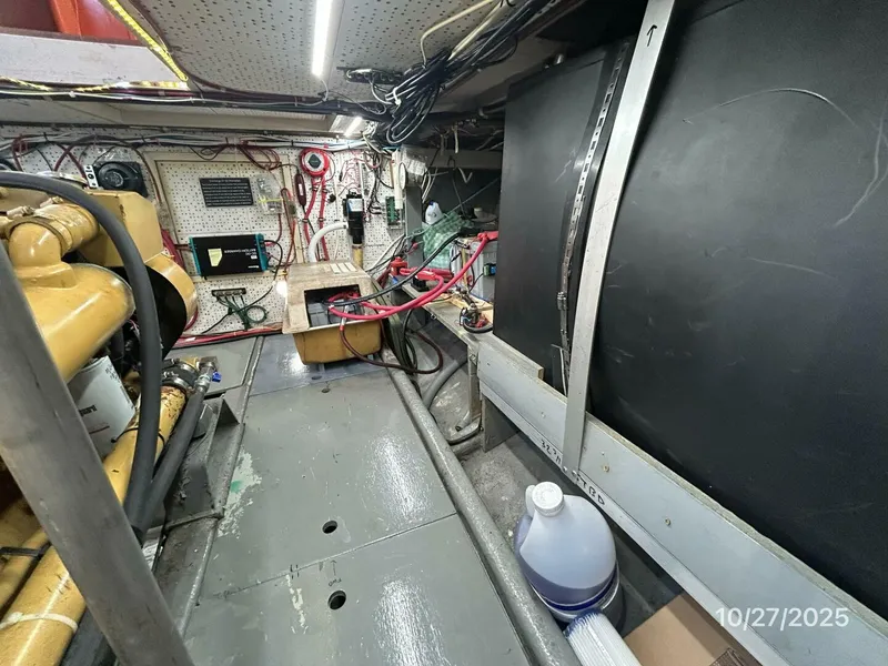 Slide: The Image of 38' Marine Trader engine room starboard forward - 5778033