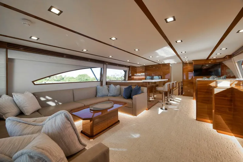 Slide: The Image of Viking 80 Baileys Ark - Interior Salon 2024 Viking 80 Convertible Baileys Ark - 5782072