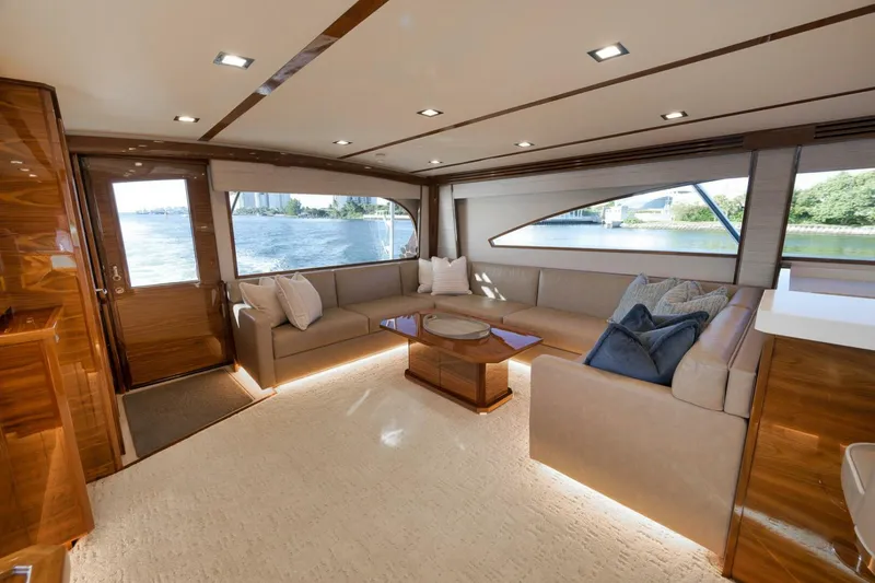 Slide: The Image of Viking 80 Baileys Ark - Interior Salon 2024 Viking 80 Convertible Baileys Ark - 5782076