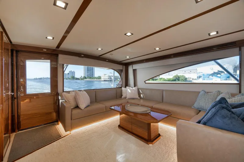 Slide: The Image of Viking 80 Baileys Ark - Interior Salon 2024 Viking 80 Convertible Baileys Ark - 5782077