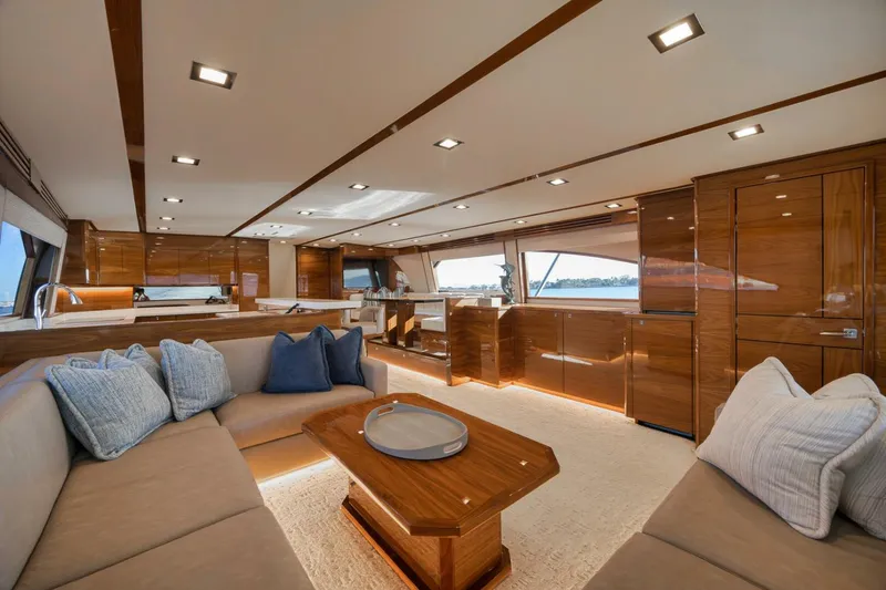 Slide: The Image of Viking 80 Baileys Ark - Interior Salon 2024 Viking 80 Convertible Baileys Ark - 5782078
