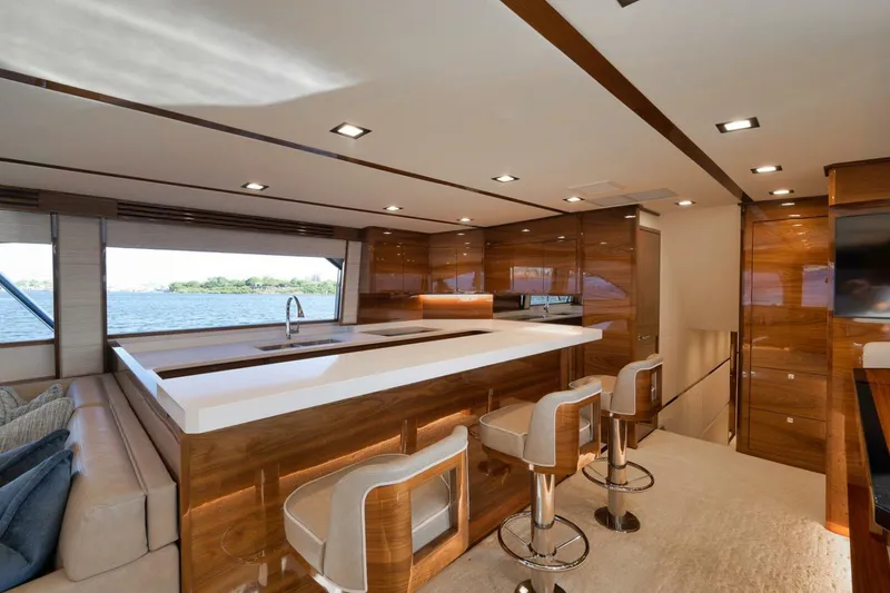 Slide: The Image of Viking 80 Baileys Ark - Interior Galley 2024 Viking 80 Convertible Baileys Ark - 5782081