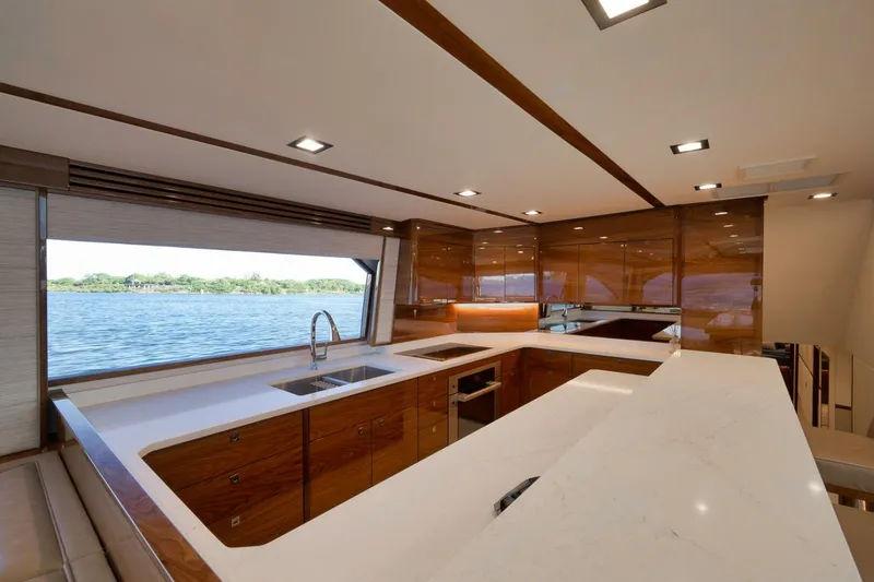 Slide: The Image of Viking 80 Baileys Ark - Interior Galley 2024 Viking 80 Convertible Baileys Ark - 5782082