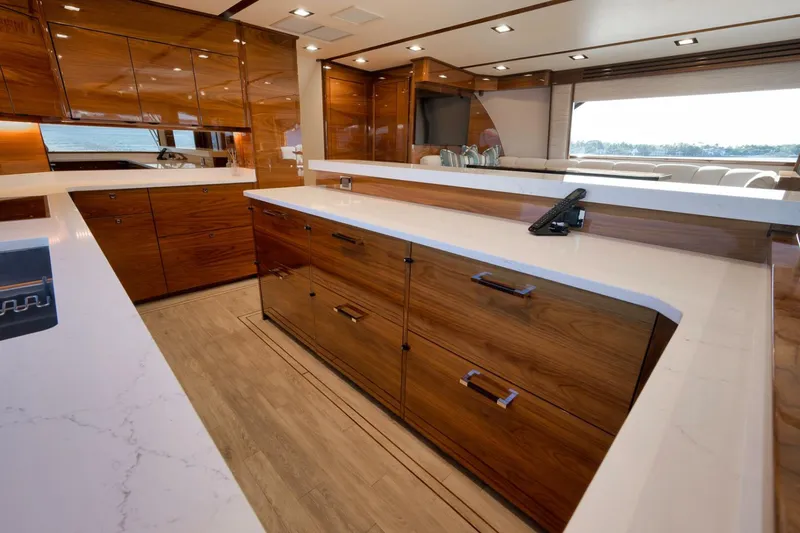 Slide: The Image of Viking 80 Baileys Ark - Interior Galley 2024 Viking 80 Convertible Baileys Ark - 5782084
