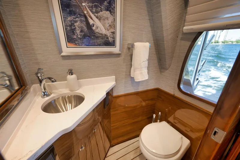 Slide: The Image of Viking 80 Baileys Ark - Interior Day Head 2024 Viking 80 Convertible Baileys Ark - 5782126