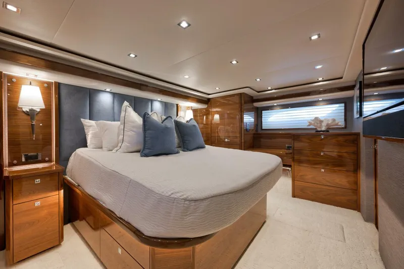 Slide: The Image of Viking 80 Baileys Ark - Interior Master Stateroom 2024 Viking 80 Convertible Baileys Ark - 5782174